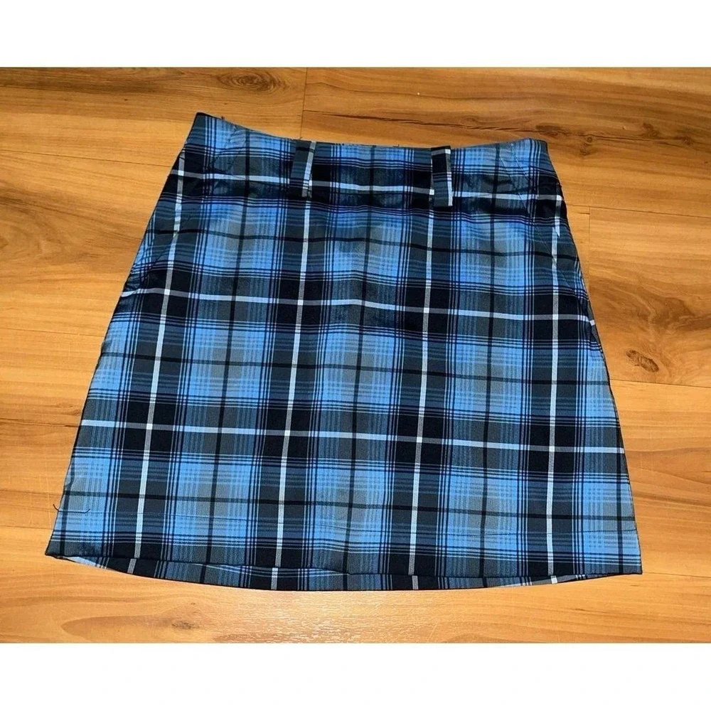 Womens Nike Golf Plaid Athletic Active Performance Pocket Skort